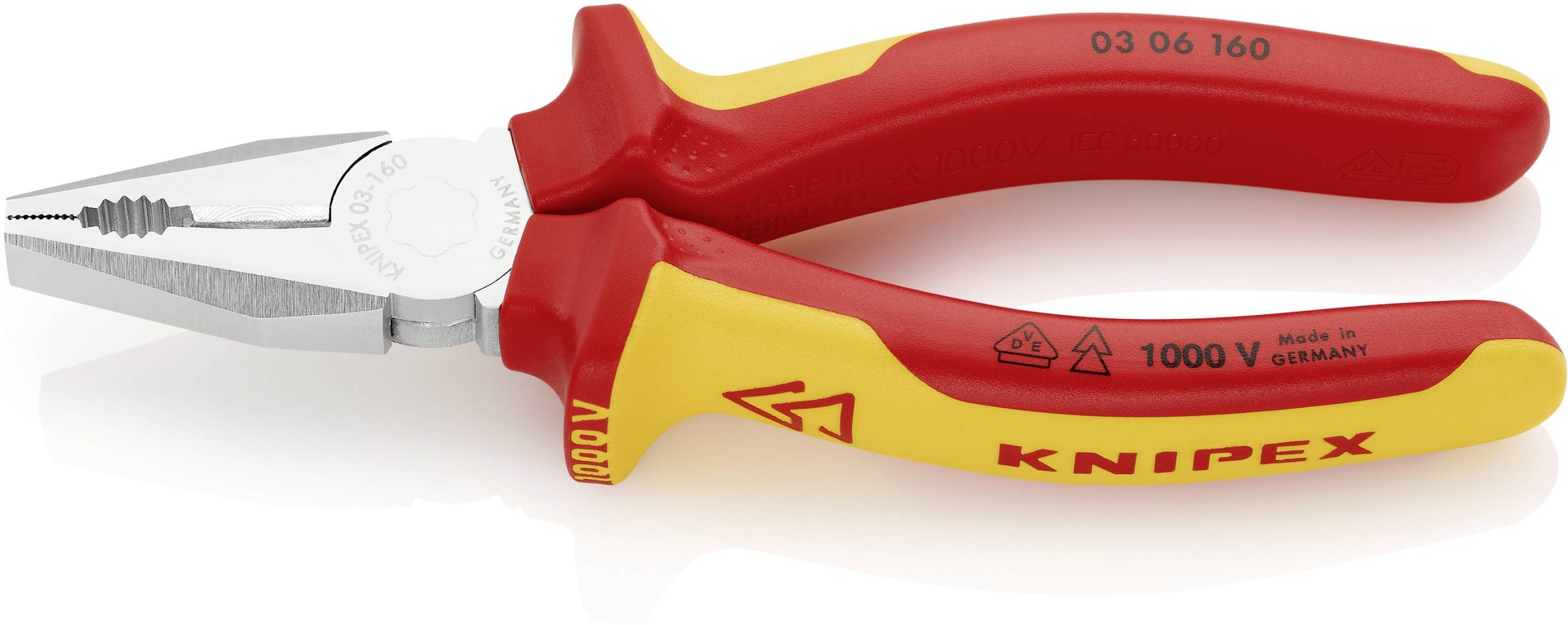 Kombinerki Knipex 03 06 160, 160 mm, 60 HRC, VDE - obrazek 1