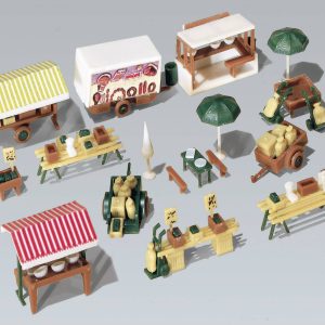 Jarmark cotygodniowy, Faller 272533, skala N Jarmark cotygodniowy, Faller 272533, skala N