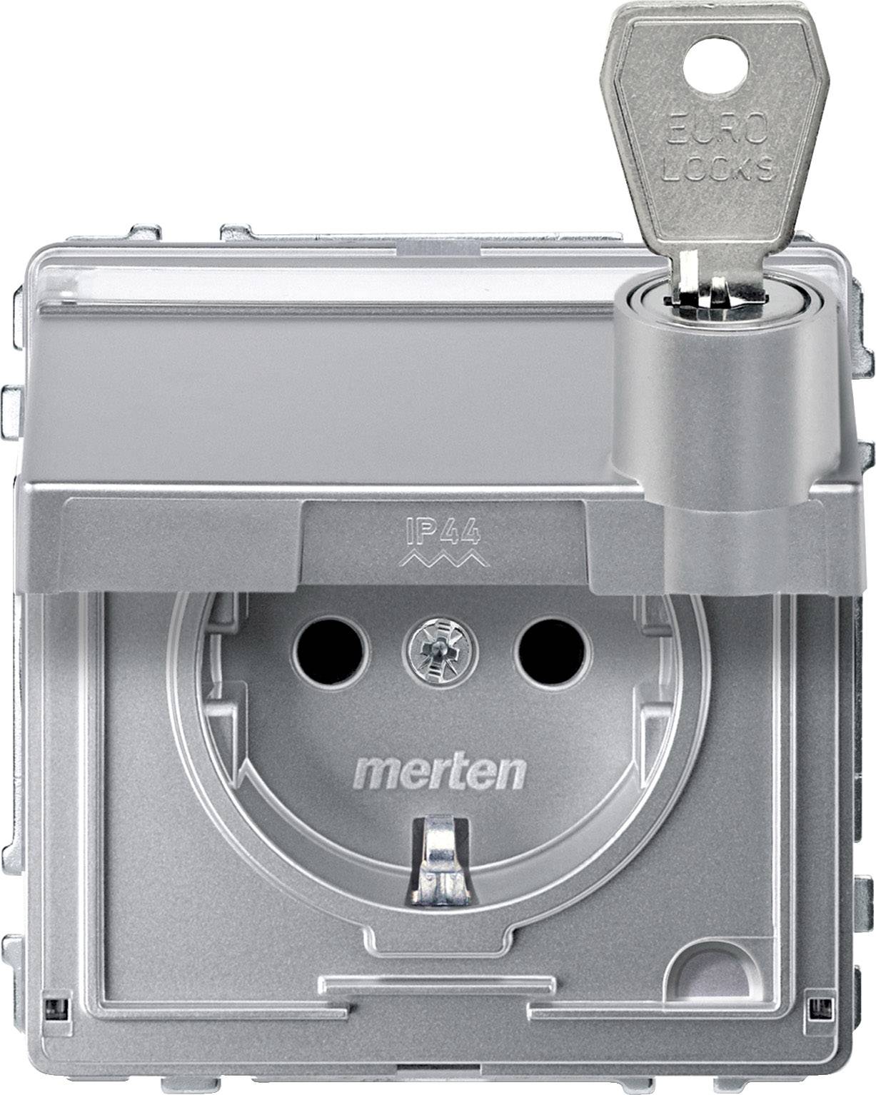 Merten Gniazdo elektryczne Aquadesign aluminiowy MEG2316-7260 1 szt. - obrazek 1