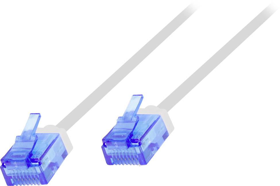 kabel LAN LogiLink CQ3051U, 1 szt., RJ45, CAT 6a, U/UTP, 2.00 m, biały - obrazek 1