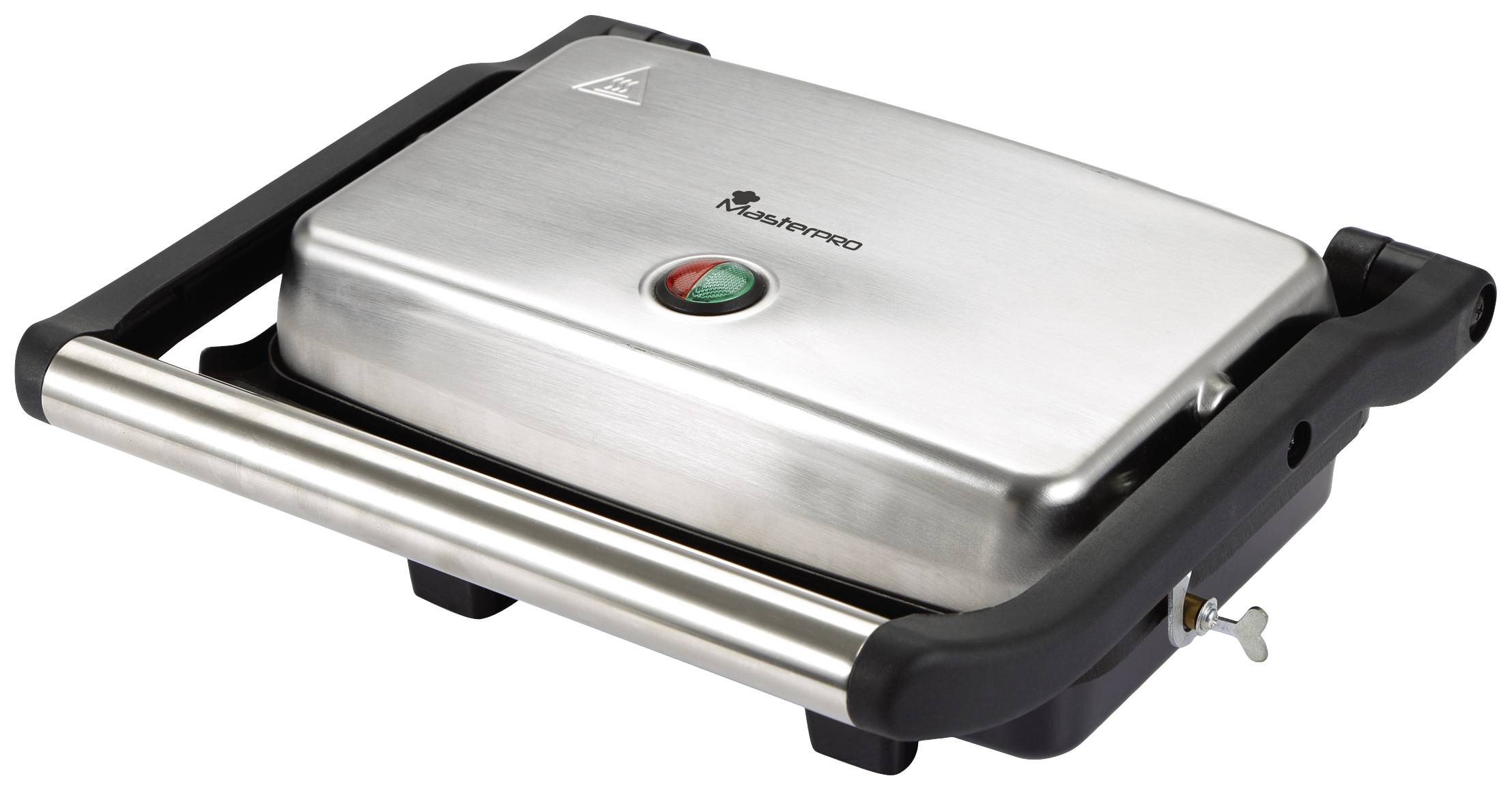 MasterPRO Elektryczny Grill kontaktowy powłoka nieprzywierająca, obudowa Cool-Touch, ochrona przed przegrzaniem czarny/s - obrazek 1