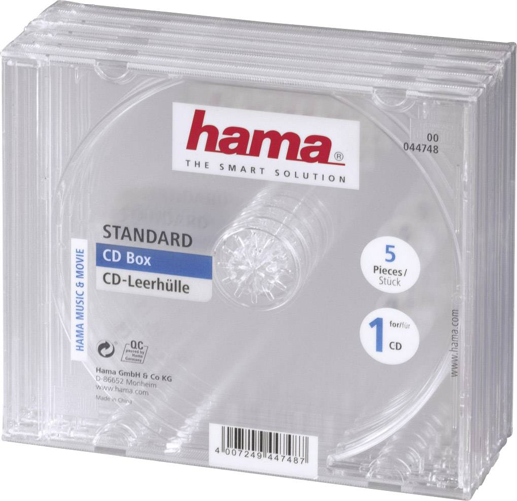 Pokrowiec na płyty CD Hama 00044748 5 szt. - obrazek 1