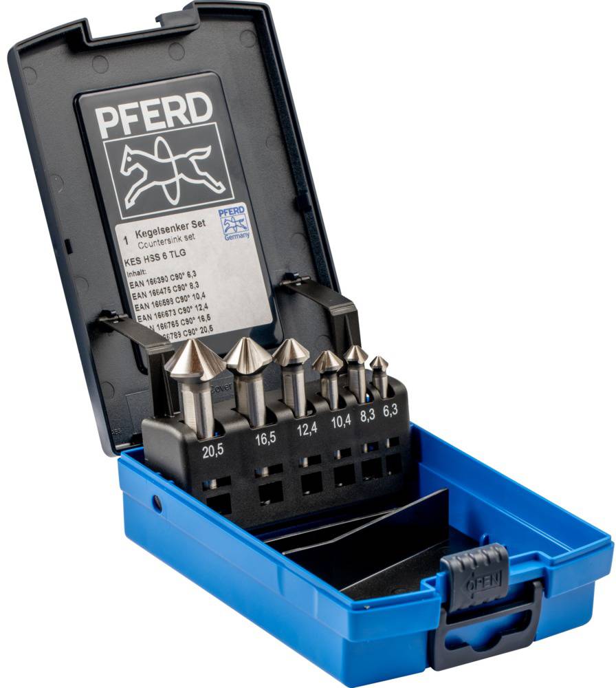 Pogłębiacz stożkowy zestaw PFERD TOOLS SET KES HSS DIN 335 C90° 6 25202154 1 szt. - obrazek 1