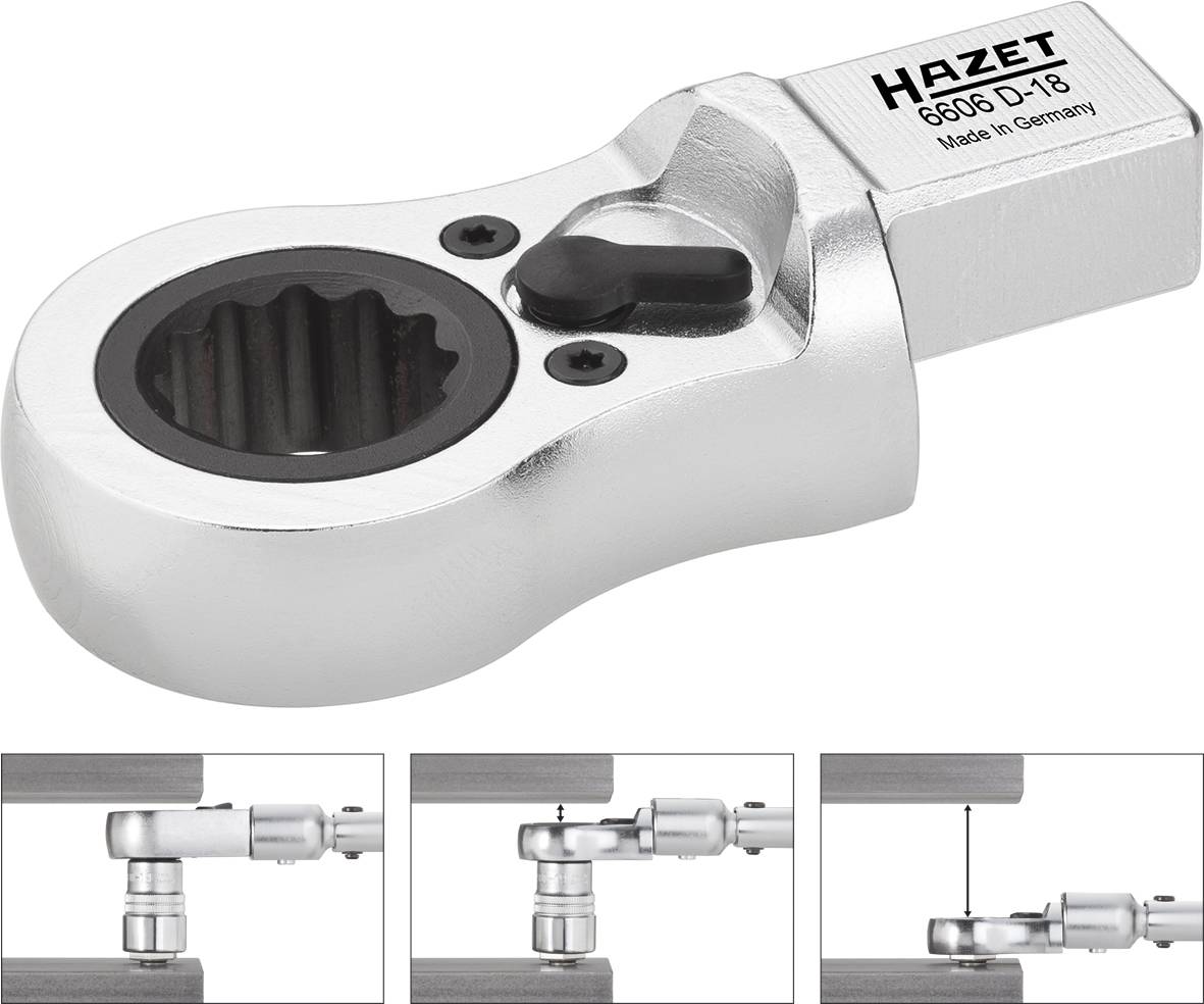 Hazet 6606D-18 Klucz nasadowy oczkowy 18 mm - obrazek 1