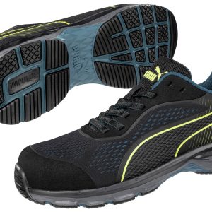 PUMA Fuse Knit Black WNS Low 643930264000040 ESD Obuwie ochronne S1P Rozmiar buta (EU): 40 czarny, zielony 1 par(a) PUMA Fuse Knit Black WNS Low 643930264000040 ESD Obuwie ochronne S1P Rozmiar buta (EU): 40 czarny, zielony 1 par(a)