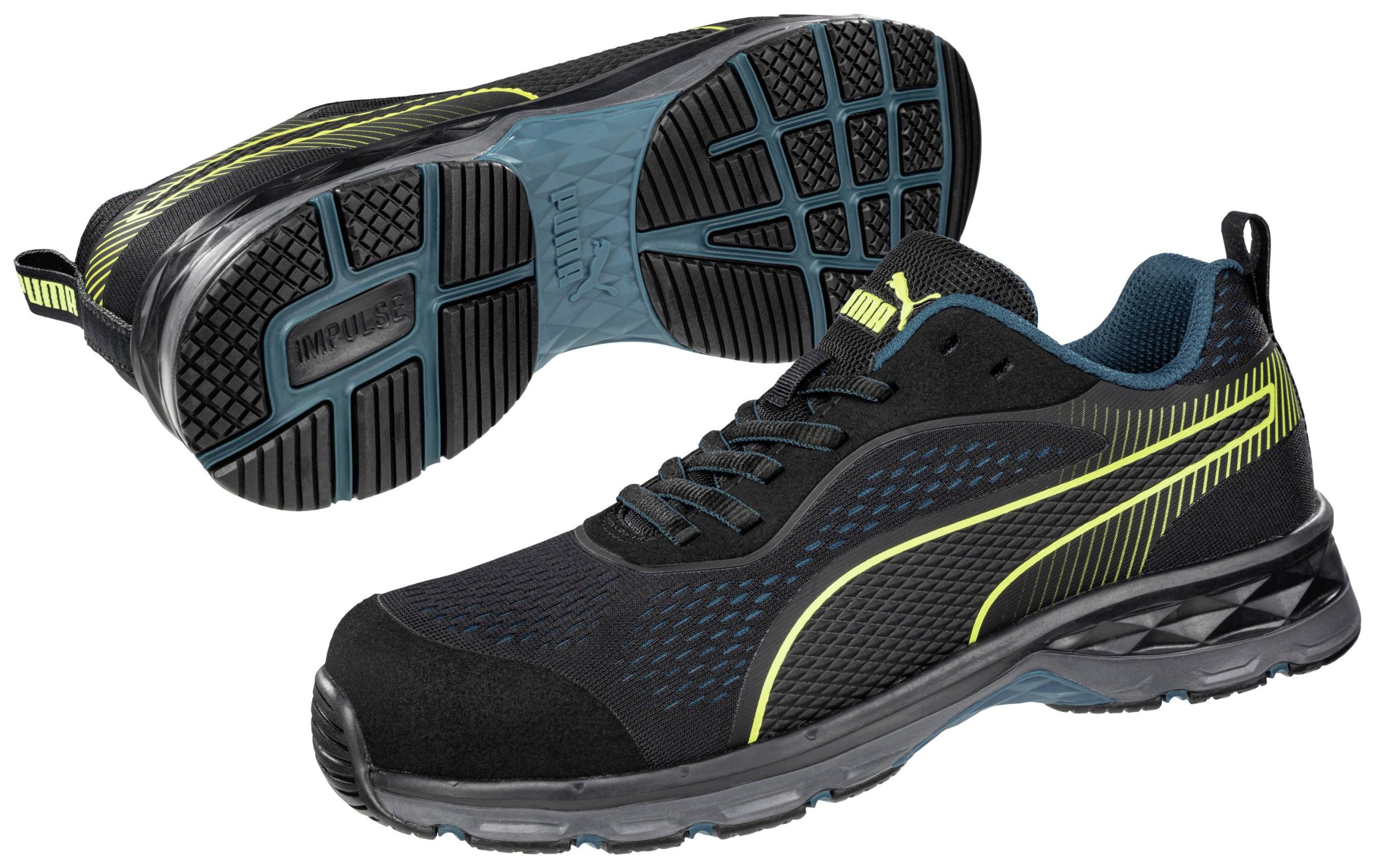 PUMA Fuse Knit Black WNS Low 643930264000040 ESD Obuwie ochronne S1P Rozmiar buta (EU): 40 czarny, zielony 1 par(a) - obrazek 1