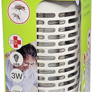Swissinno 3W LED 1 254 001 Pułapka UV na komary światło LED, siatka elektryczna 3 W (Ø x W) 100 mm x 225 mm biały 1 szt. Swissinno 3W LED 1 254 001 Pułapka UV na komary światło LED, siatka elektryczna 3 W (Ø x W) 100 mm x 225 mm biały 1 szt.