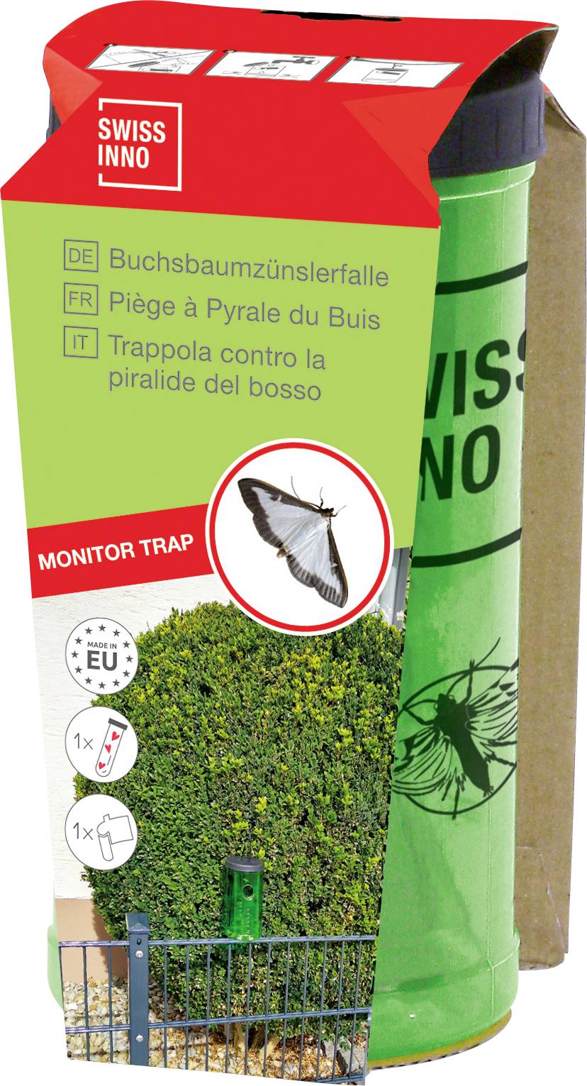 Swissinno Natural Control Tree Moth Trap 1 440 001K Pułapka na omacnicę prosowiankę (bukszpan) wabienie zielony 1 szt. - obrazek 1