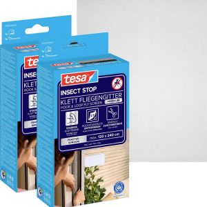 tesa COMFORT 55918-00500-01 Moskitiera (S x W) 120 cm x 240 cm antracytowy 2 szt. tesa COMFORT 55918-00500-01 Moskitiera (S x W) 120 cm x 240 cm antracytowy 2 szt.