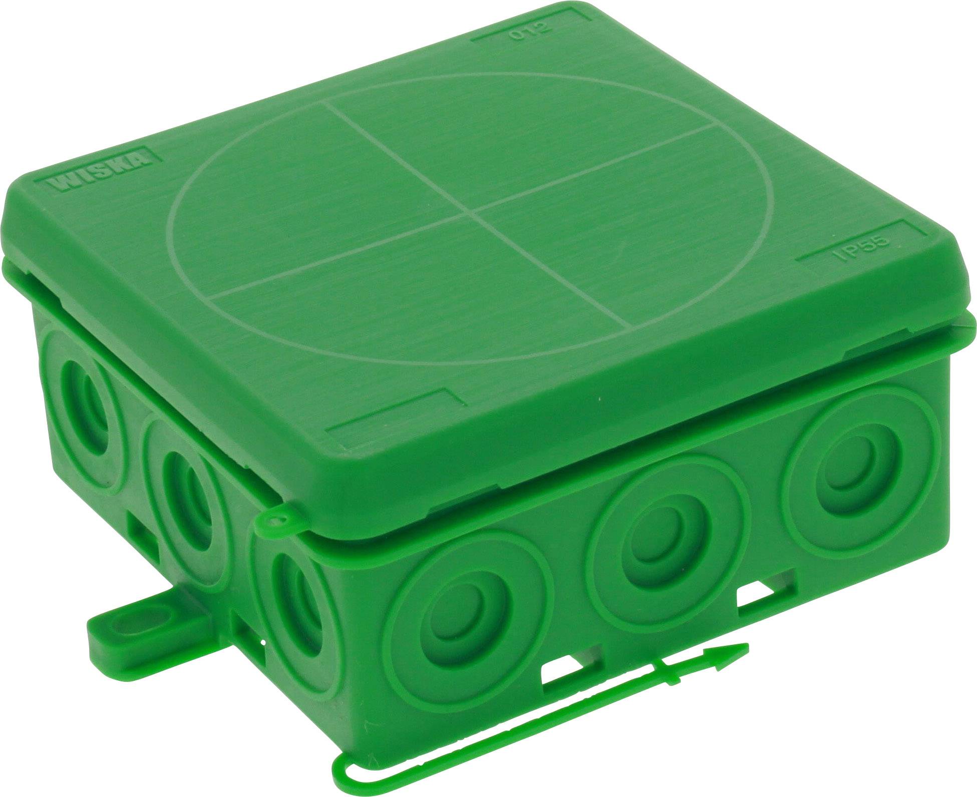 Skrzynka przyłączeniowa Wiska KA 012 GN, IP55, (D x S x W) 86 x 86 x 41 mm, zielony, 1 szt. - obrazek 1