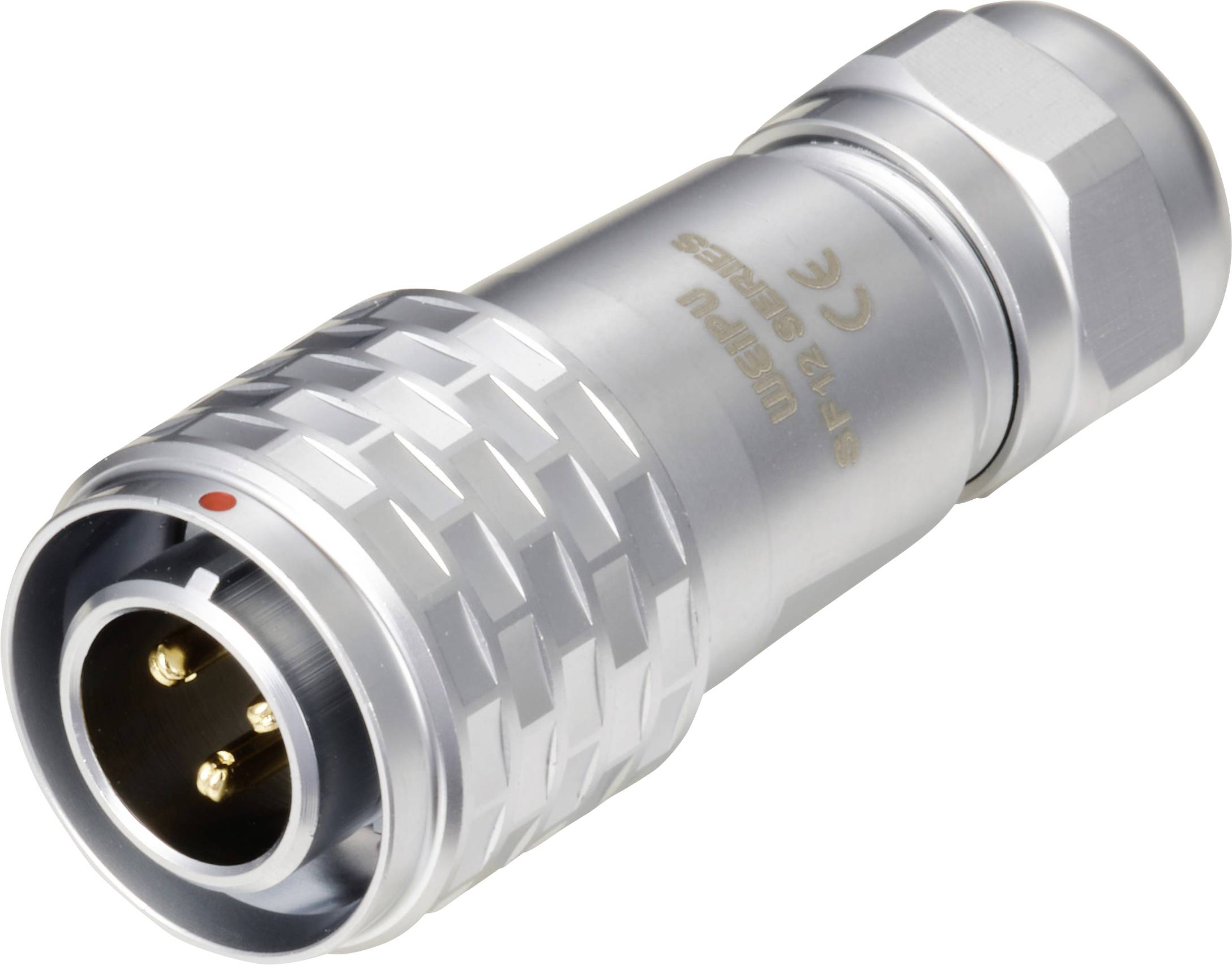 Złącze okrągłe męskie push-pull Weipu SF1210/P3 I, 3 pin, 250 V/AC, IP67, do lutowania - obrazek 1