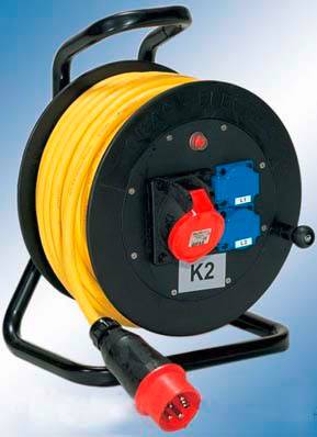 Bęben kablowy Gifas Electric 502RB30525/102/16 259594 30 m złącze męskie CEE 16 A, 5 pinowe