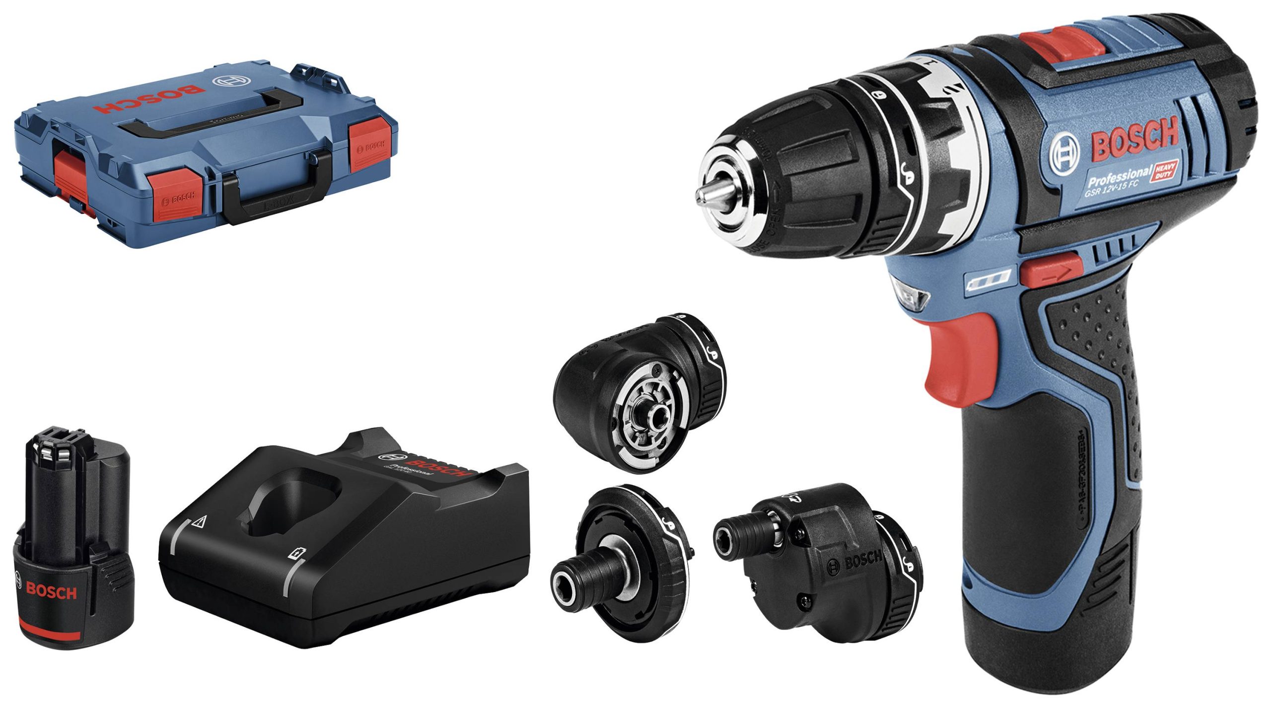 Wiertarko-wkrętarka akumulatorowa Bosch Professional GSR 12V-15 FlexiClick 06019F6000, dystrybucja niemiecka - obrazek 1
