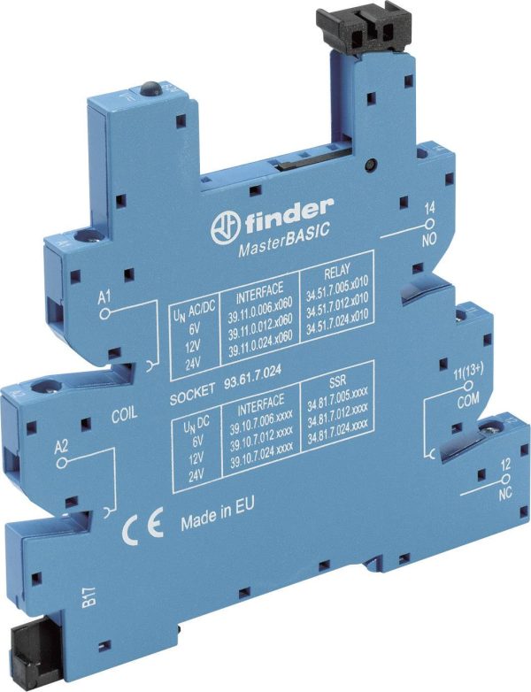 Finder 93.61.7.024 Gniazdo przekaźnika 93.61.7.024, 1 szt.