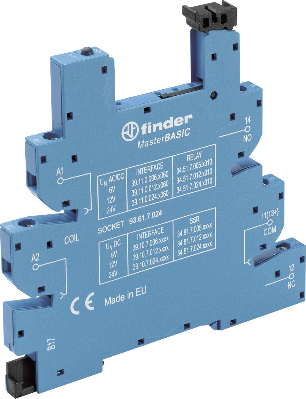Finder 93.61.7.024 Gniazdo przekaźnika 93.61.7.024, 1 szt. - obrazek 1
