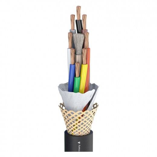 Przewód głośnikowy Sommer Cable 490-0231-840AQ UNITRONIC® SPEAKER, 8 x 4 mm² + 8 x 4 mm², czarny, Produkty w metrach bie - obrazek 1