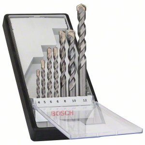 Zestaw wierteł do betonu Bosch Accessories 2607010545 4 mm, 5 mm, 6 mm, 6 mm, 8 mm, 10 mm, 12 mm 1 zest. Zestaw wierteł do betonu Bosch Accessories 2607010545 4 mm, 5 mm, 6 mm, 6 mm, 8 mm, 10 mm, 12 mm 1 zest.