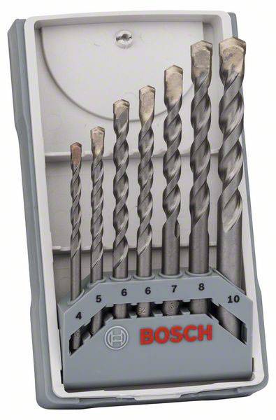 Zestaw wierteł do betonu Bosch Accessories CYL-3 2607017082 4 mm, 5 mm, 6 mm, 6 mm, 7 mm, 8 mm, 10 mm 1 zest. - obrazek 1