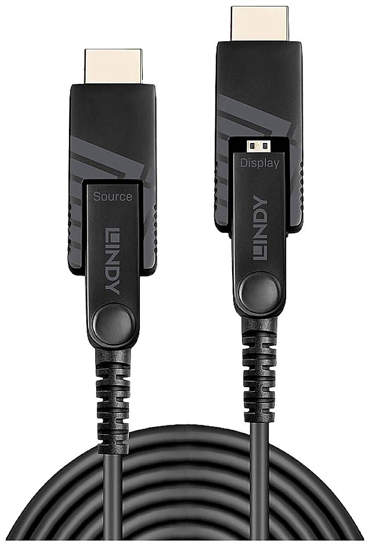 LINDY HDMI kabel Złącze HDMI Micro D, Złącze HDMI Micro D 10.00 m czarny 38320 4K UHD Kabel HDMI - obrazek 1
