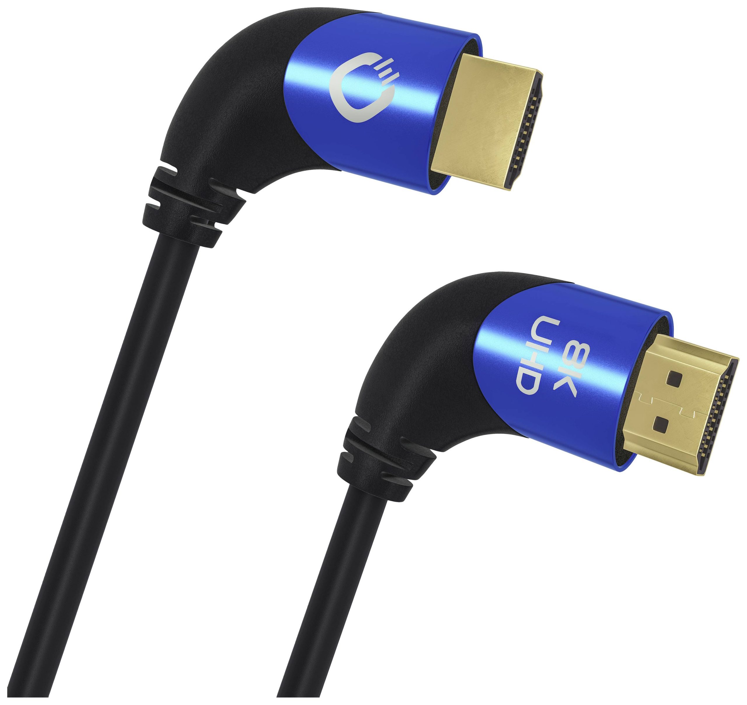 Kabel HDMI HDMI 2.1 Oehlbach Shape Magic 90 UHD 8K D1C42542, HDMI-A do HDMI-A, 2.00 m - obrazek 1