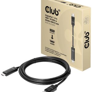 Kabel DisplayPort HDMI 2.1 DisplayPort 1.4 club3D DisplayPort 1.4 – HDMI CAC-1087, DisplayPort na HDMI-A, 3.00 m Kabel DisplayPort HDMI 2.1 DisplayPort 1.4 club3D DisplayPort 1.4 – HDMI CAC-1087, DisplayPort na HDMI-A, 3.00 m