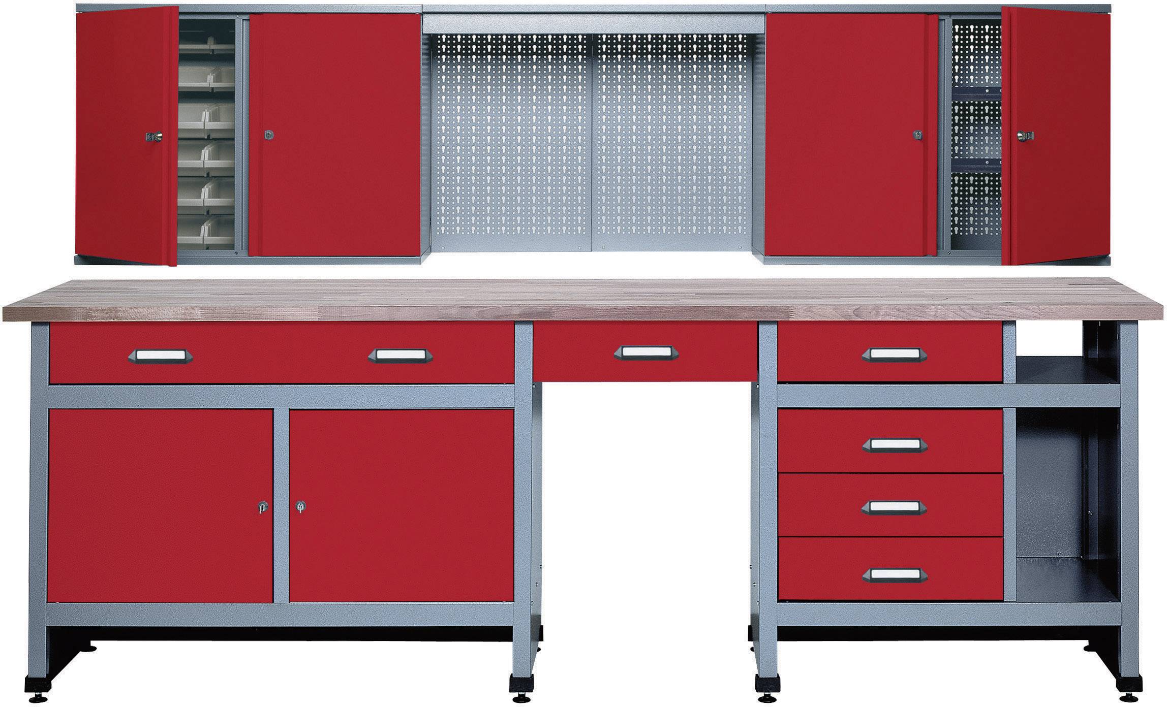Zestaw stołu warsztatowego Küpper 70425-2, (S x W x G) 2400 x 840 x 600 mm - obrazek 1
