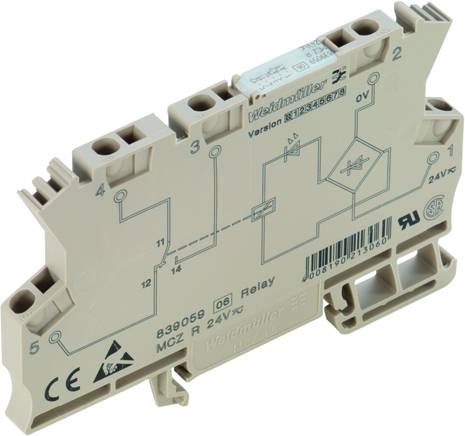 Przekaźnik interfejsów Weidmüller MCZ R 24VDC 1CO TRAK 8713890000 N/A 10 szt.