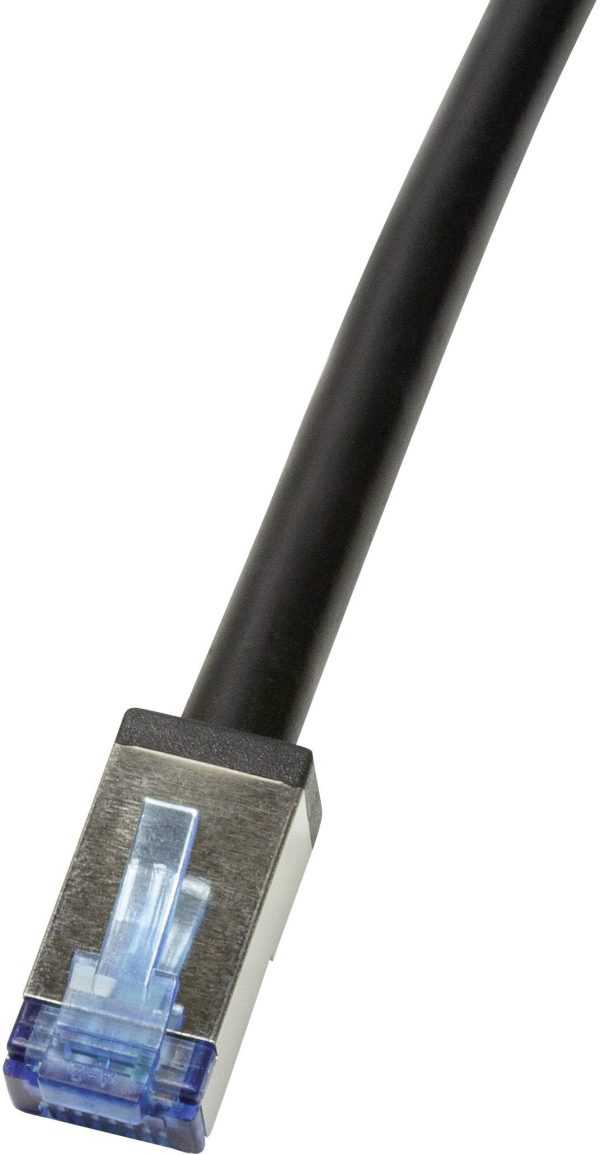 kabel LAN LogiLink CQ7123S, 1 szt., RJ45, CAT 6a, S/FTP, 30.00 m, czarny