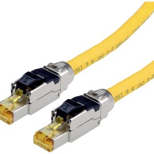 kabel LAN Roline 21.15.1852, 1 szt., RJ45, CAT 8.1, S/FTP, 2.00 m, żółty kabel LAN Roline 21.15.1852, 1 szt., RJ45, CAT 8.1, S/FTP, 2.00 m, żółty