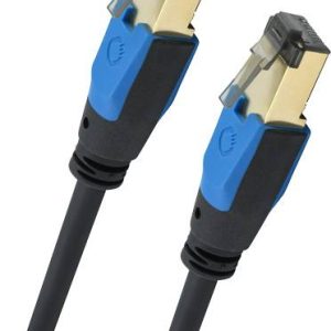 kabel LAN Oehlbach D1C19352, 1 szt., RJ45, CAT 8.1, 1.00 m, czarny kabel LAN Oehlbach D1C19352, 1 szt., RJ45, CAT 8.1, 1.00 m, czarny