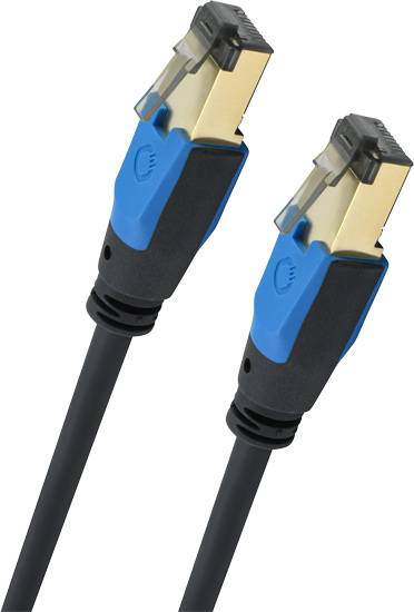 kabel LAN Oehlbach D1C19354, 1 szt., RJ45, CAT 8.1, 3.00 m, czarny - obrazek 1