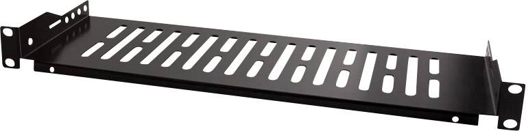 LogiLink SF1C25B 19 cal Półka na urządzenia 1 U zabudowana na stałe Pasuje do głębokości szafy: 450 mm czarny - obrazek 1