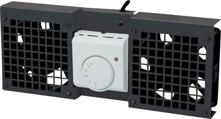 LogiLink FAW102B 19 cal 2 x Wentylator do szafy serwerowej czarny - obrazek 1