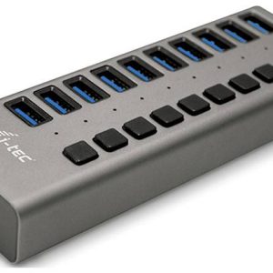 i-tec U3CHARGEHUB10 USB-Hub 10 Portów USB-A USB 3.0 5 GBit/s szary I-TEC USB 3.0 Charging HUB 10 Port i-tec U3CHARGEHUB10 USB-Hub 10 Portów USB-A USB 3.0 5 GBit/s szary I-TEC USB 3.0 Charging HUB 10 Port