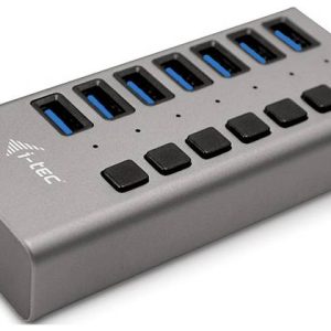 i-tec U3CHARGEHUB7 USB-Hub 7 Portów USB-A USB 3.0 5 GBit/s szary I-TEC USB 3.0 Charging HUB 7 Port i-tec U3CHARGEHUB7 USB-Hub 7 Portów USB-A USB 3.0 5 GBit/s szary I-TEC USB 3.0 Charging HUB 7 Port