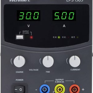 Zasilacz laboratoryjny regulowany VOLTCRAFT LPS1305 0 – 30 V/DC 0 – 5 A 150 W Kalibracja (ISO) Zasilacz laboratoryjny regulowany VOLTCRAFT LPS1305 0 – 30 V/DC 0 – 5 A 150 W Kalibracja (ISO)