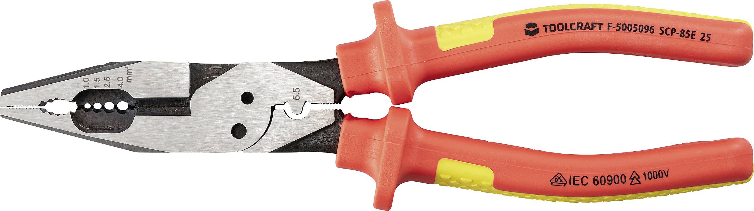 Szczypce do instalacji elektrycznych TOOLCRAFT TO-10187133, VDE - obrazek 1