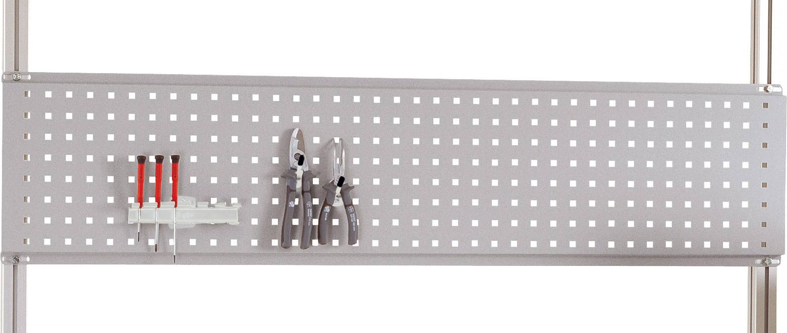 Manuflex ZB8271.9006 Płyta perforowana na narzędzia do portali aluminiowych, wysokość użytkowa = 300 mm. Do szerokości s - obrazek 1