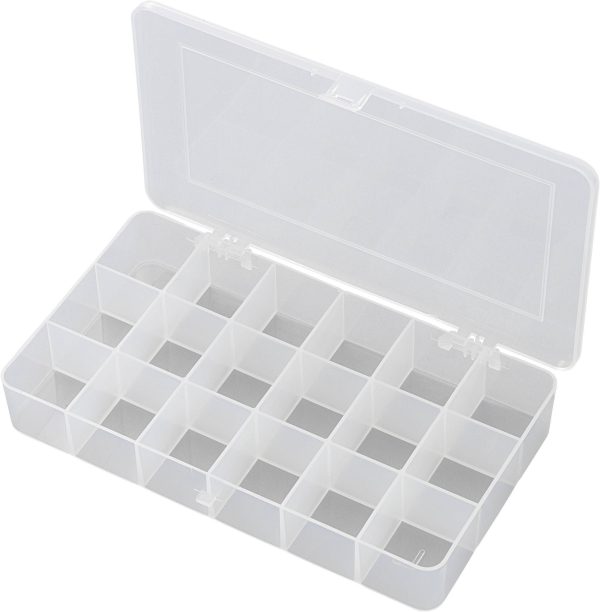 TRU COMPONENTS E-107 Skrzynka (D x S x W) 210 x 112 x 30 mm Ilość przegród: 18 stały podział Opis 1 szt.