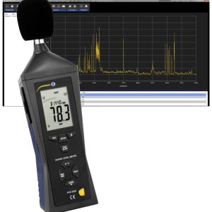 PCE Instruments Decybelomierz Rejestrator danych 30 – 80 dB 31.5 Hz – 8 kHz USB