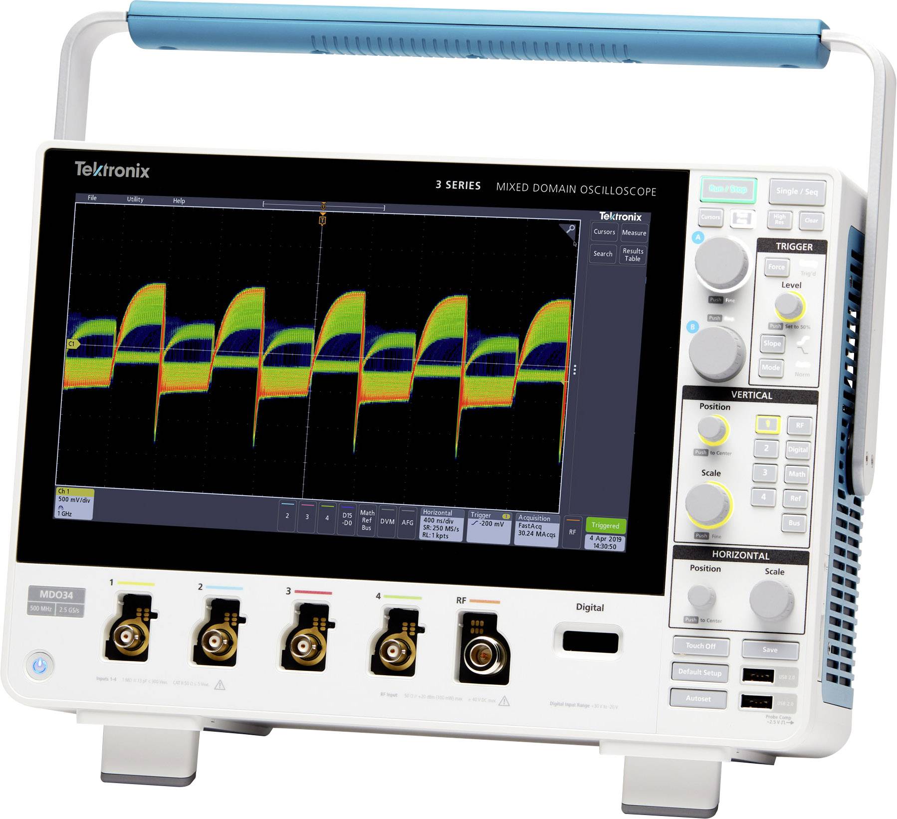 Oscyloskop cyfrowy Tektronix MDO34 3-BW-200 + 3-AFG + 3-BND + 3-MSO 200 MHz 2.5 GSa/s - obrazek 1
