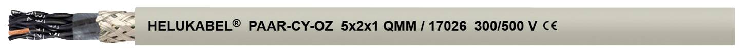 Kabel do transmisji danych HELU 17039-500, 8 x 2 x 1.5 mm², 500 m, szary - obrazek 1