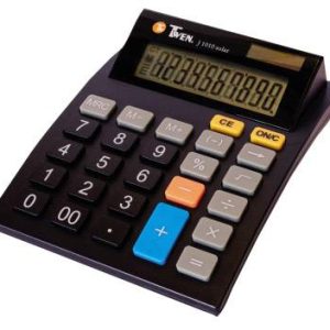 Twen J 1010 Kalkulator stołowy czarny Wyświetlacz: 10 energią słoneczną, bateryjne (S x W x G) 112 x 40 x 141 mm Twen J 1010 Kalkulator stołowy czarny Wyświetlacz: 10 energią słoneczną, bateryjne (S x W x G) 112 x 40 x 141 mm