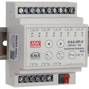 Uniwersalny siłownik przełączający MEAN WELL KAA-8R-10S 8-kanałowy Uniwersalny siłownik przełączający MEAN WELL KAA-8R-10S 8-kanałowy