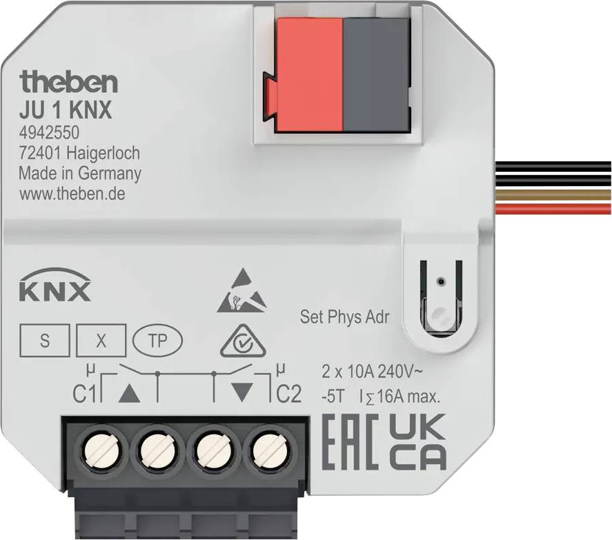 Napęd żaluzji Theben 4942550 JU 1 KNX - obrazek 1