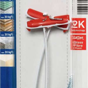Fischer 537264 fischer DuoTec 10 RH K NV Zestaw kołków 50 mm 1 zest. Fischer 537264 fischer DuoTec 10 RH K NV Zestaw kołków 50 mm 1 zest.
