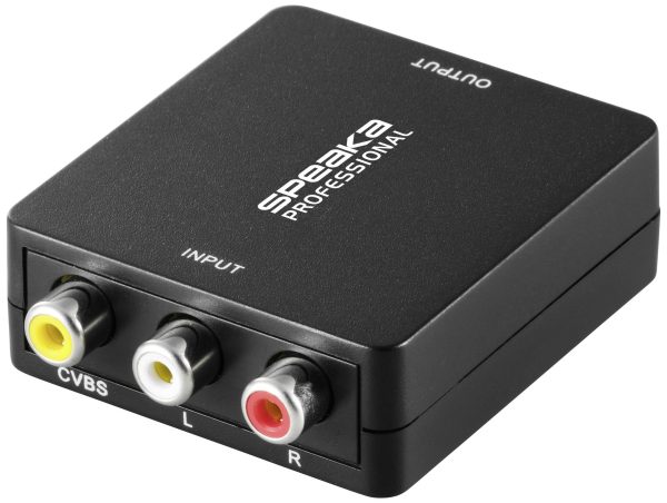 konwerter AV SpeaKa Professional SP-12170984, [3x złącze żeńskie RCA/cinch – 1x złącze żeńskie HDMI]