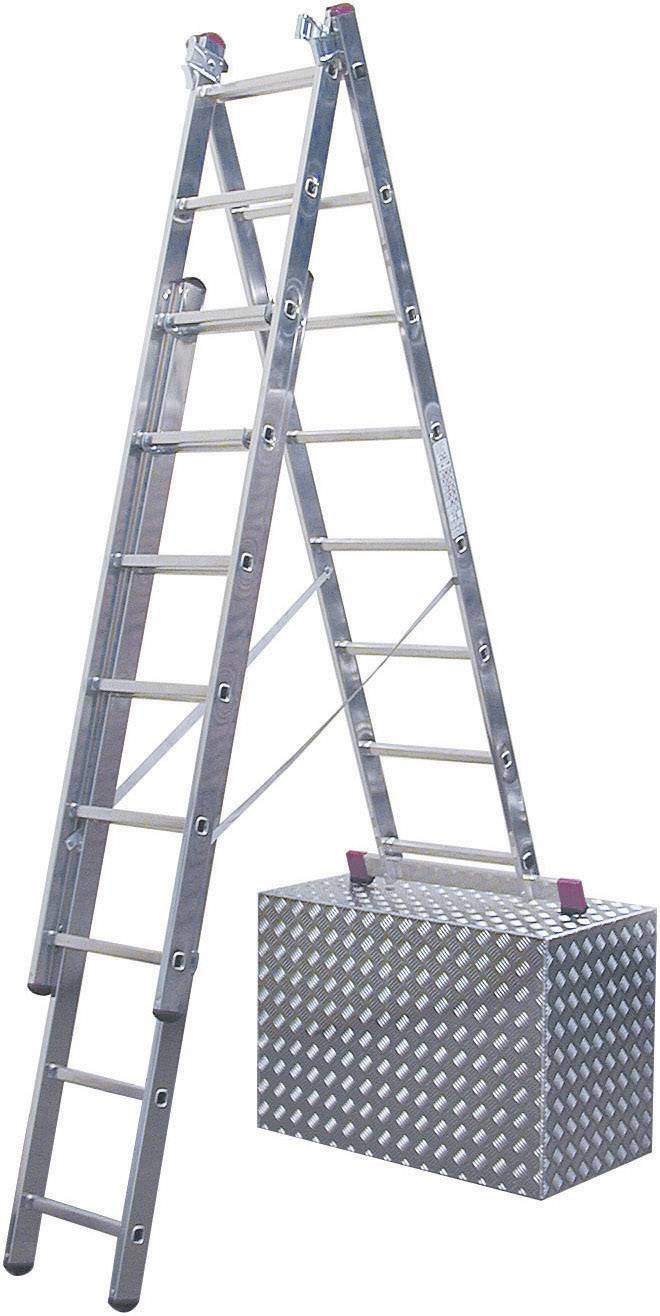 Krause 033383 aluminium Drabina wielofunkcyjna zaw. trawers Maksymalna wysokość robocza: 5.40 m srebrny DIN EN 131 12 kg - obrazek 1
