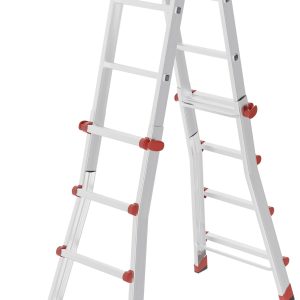 Hailo M80 7516007 aluminium Drabina wielofunkcyjna Maksymalna wysokość robocza: 4.70 m srebrny, czerwony 12.7 kg Hailo M80 7516007 aluminium Drabina wielofunkcyjna Maksymalna wysokość robocza: 4.70 m srebrny, czerwony 12.7 kg