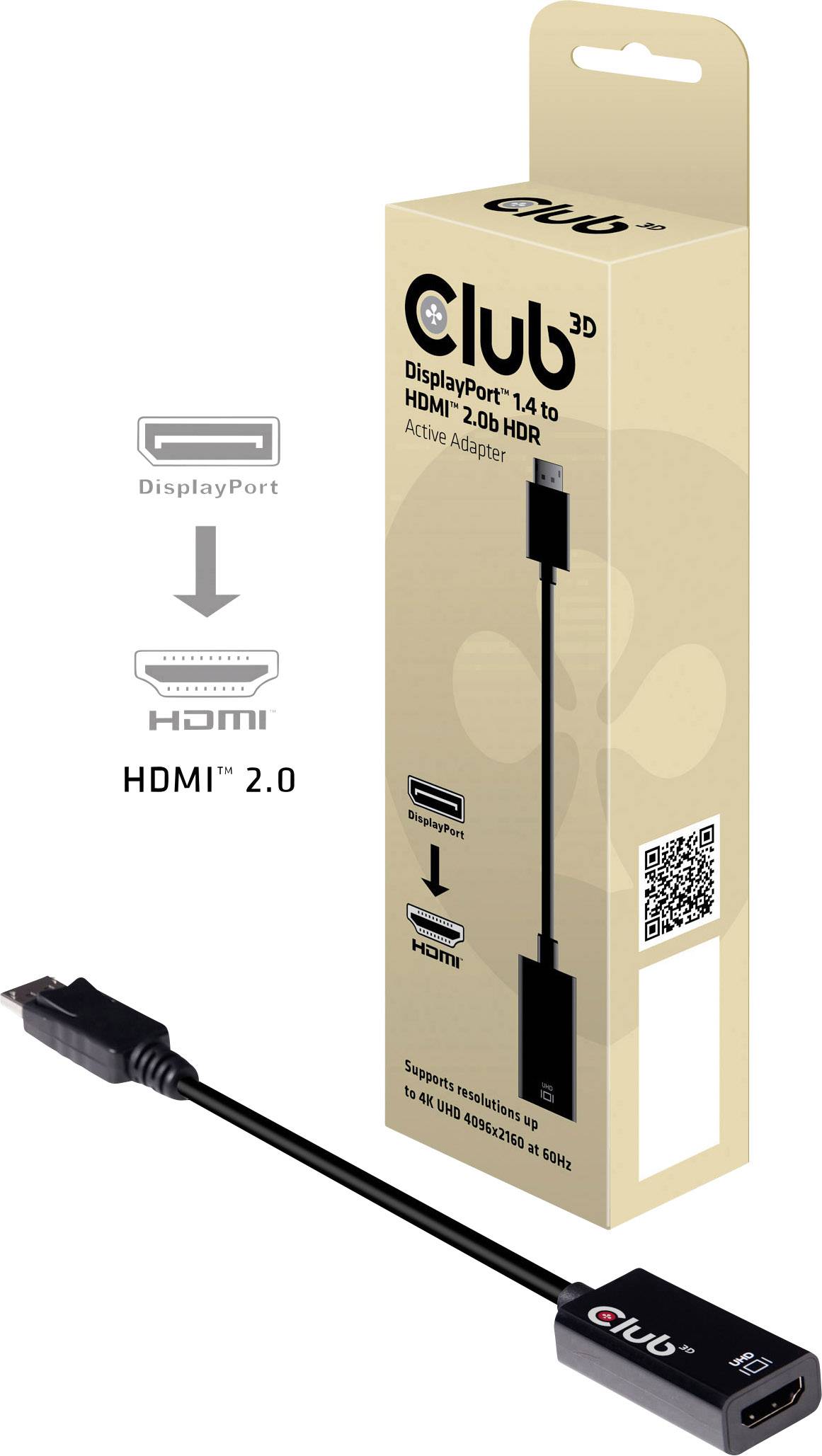adapter DisplayPort club3D CAC-1080 CAC-1080, 0 mm - obrazek 1